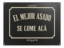 Chapa Decorativa Asado