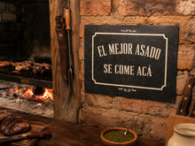 Chapa Decorativa Asado