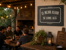 Chapa Decorativa Asado
