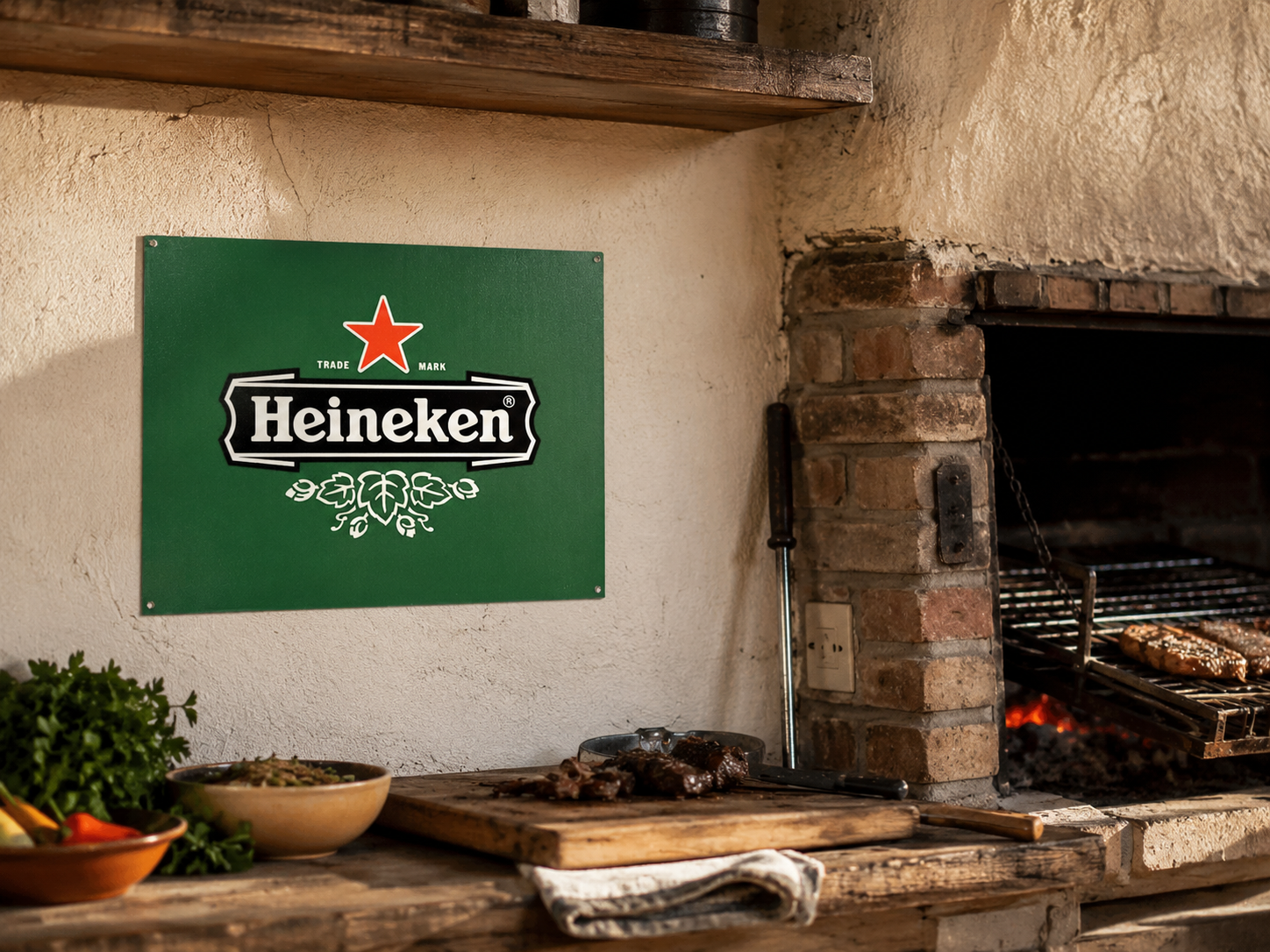 Chapa Decorativa Heineken