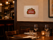Chapa Decorativa Stella Artois - Blanca