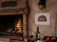 Chapa Decorativa Stella Artois - Blanca