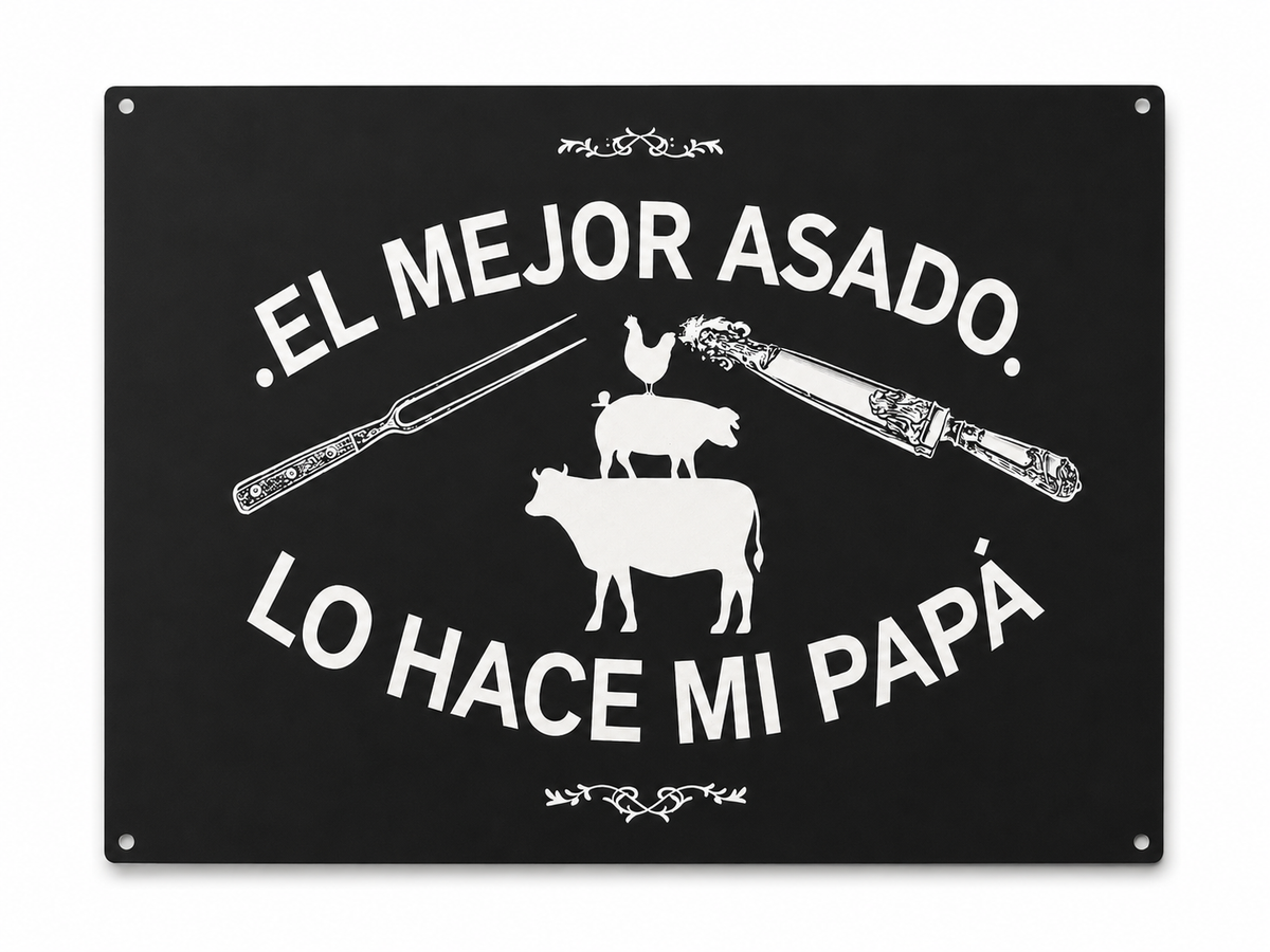 Chapa Decorativa Parrillera