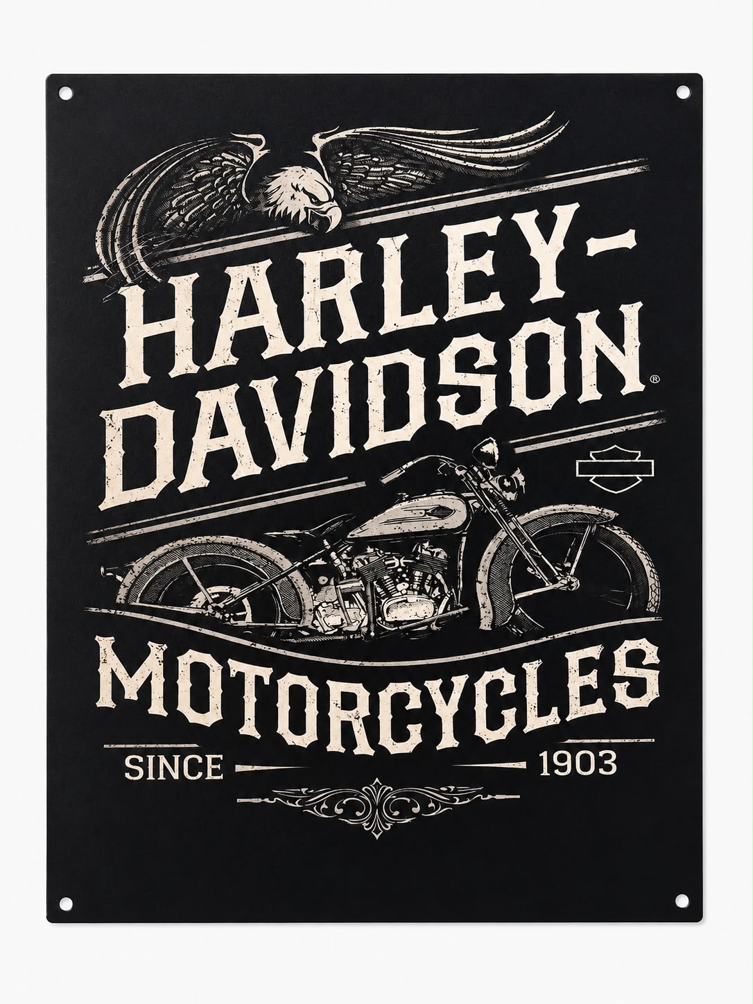 Chapa Decorativa Harley-Davidson