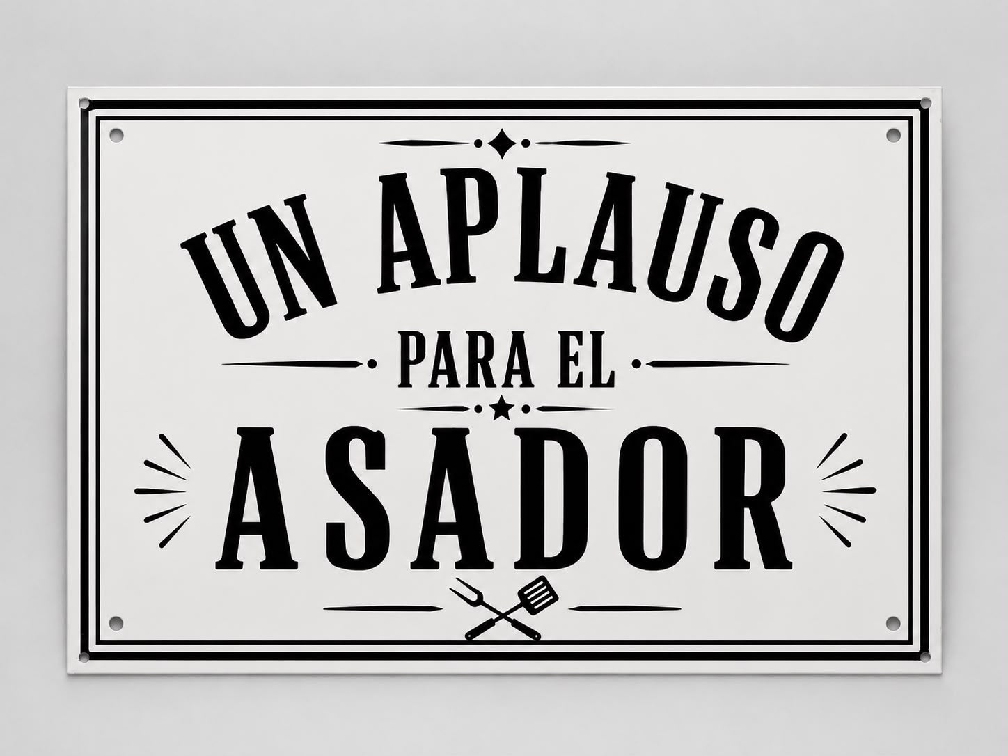 Chapa Decorativa Parrillera